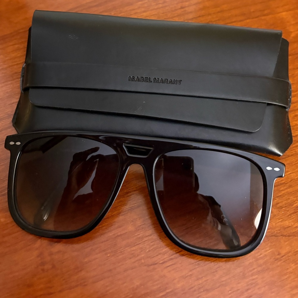 Isabel Marant Black Sunglasses with Matching Black Case